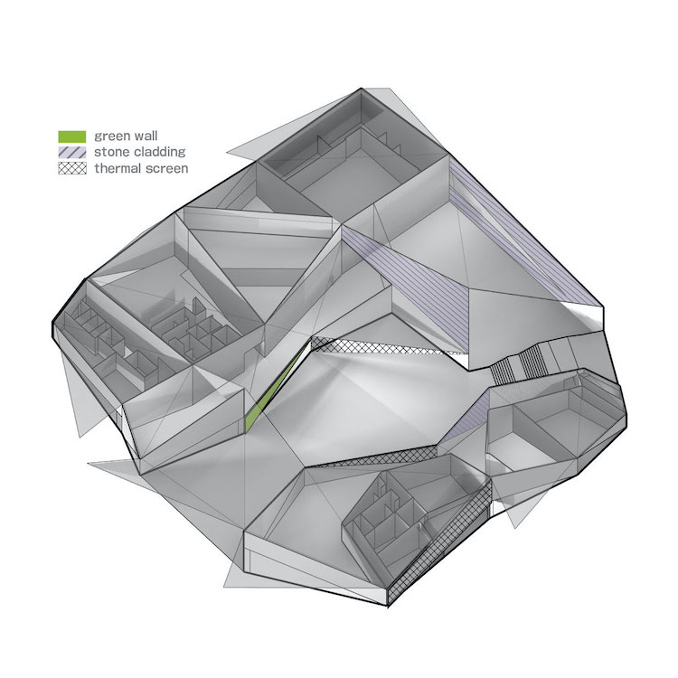 architectural facade diagram