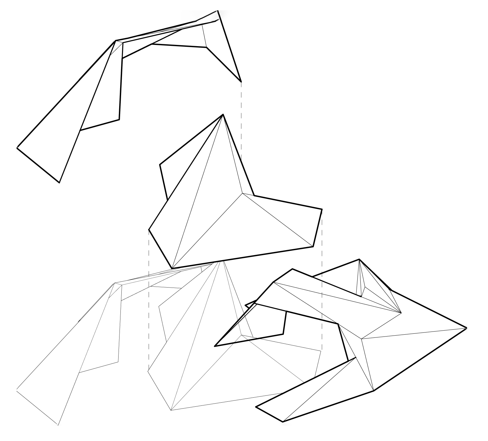 structural exploded isometric diagram