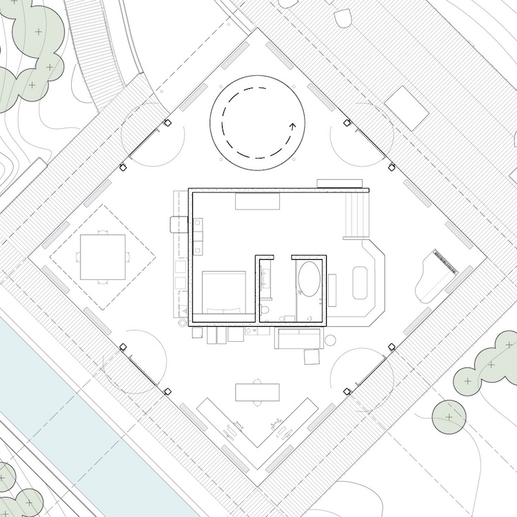 architectural site & floor plan