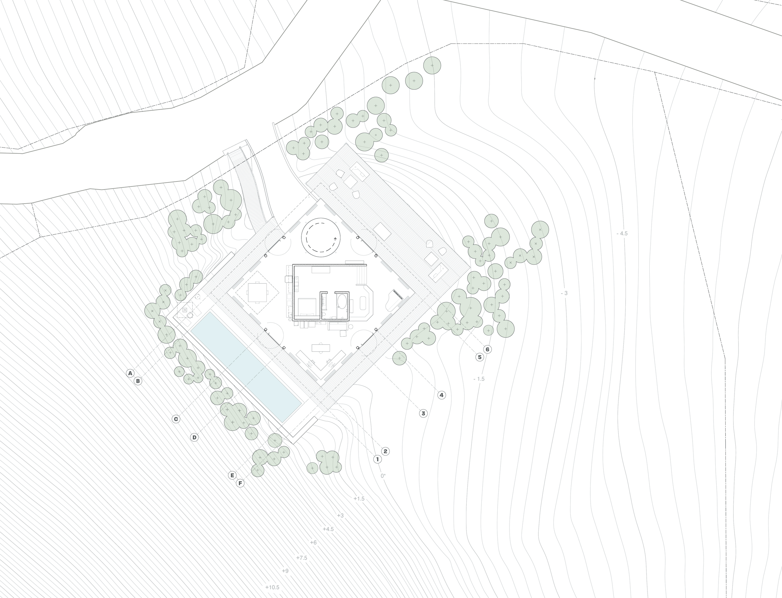 architectural site & floor plan