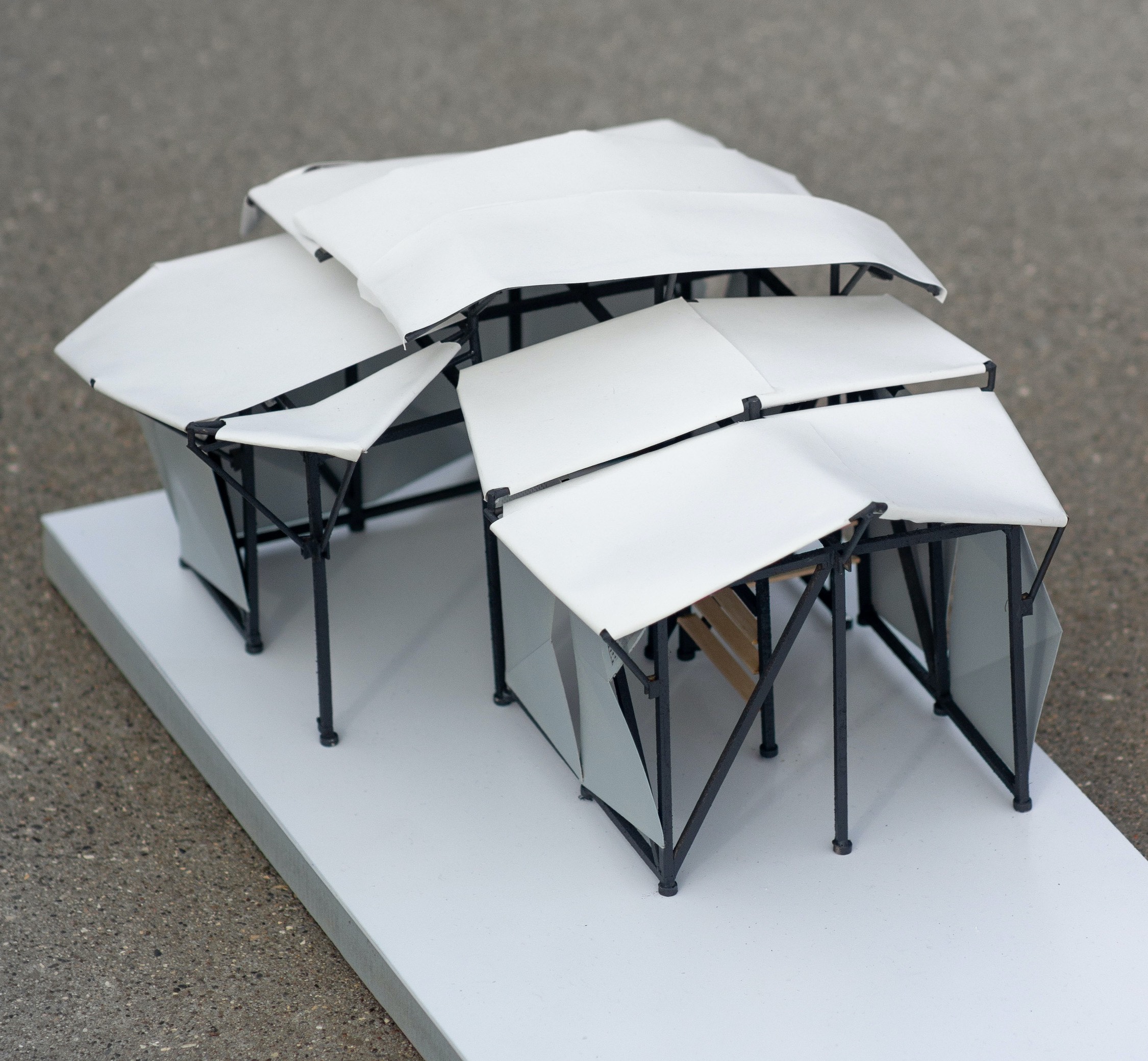 architectural pavilion scale model