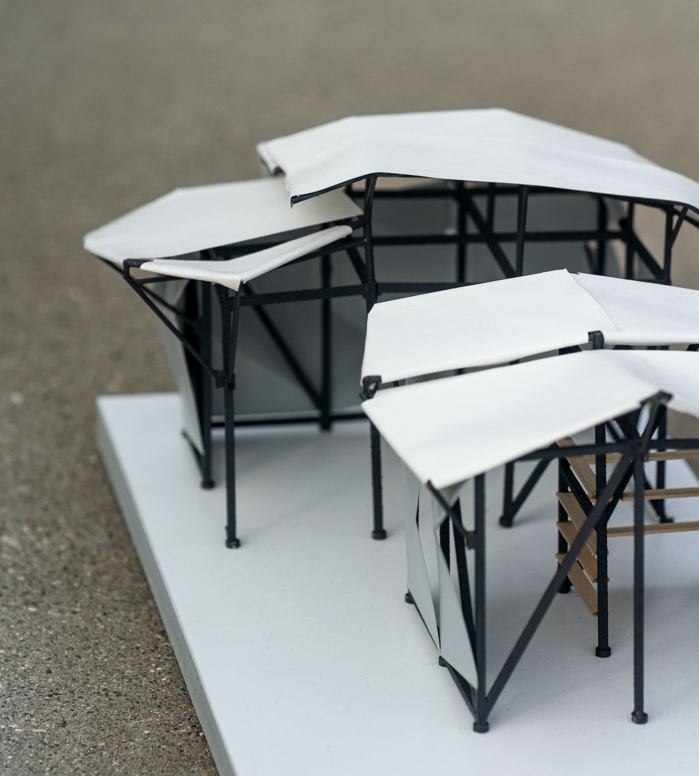 architectural pavilion scale model