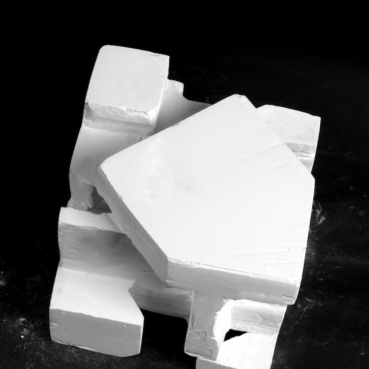 final cast plaster cube