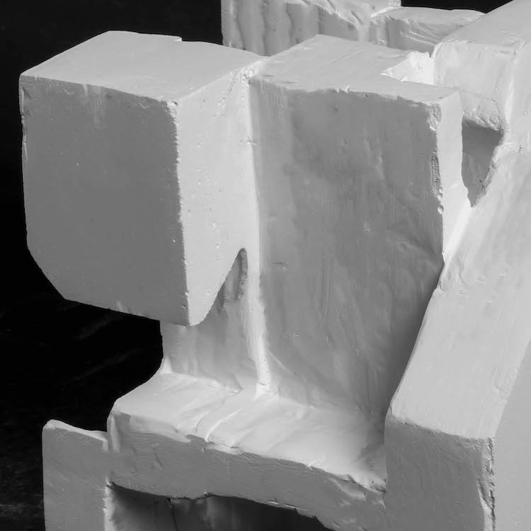 final cast plaster cube