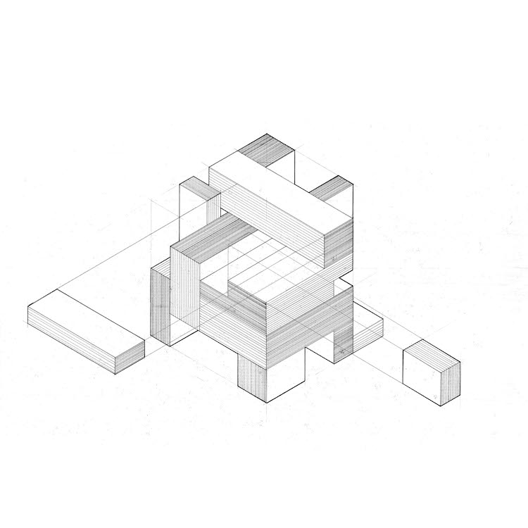 exploded isometric drawing