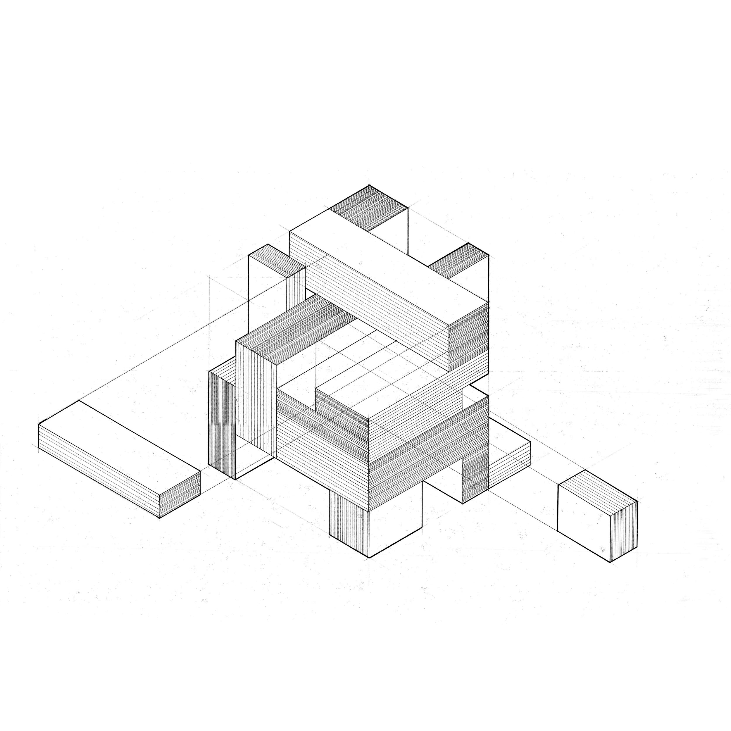 process isometric drawing and cut plan