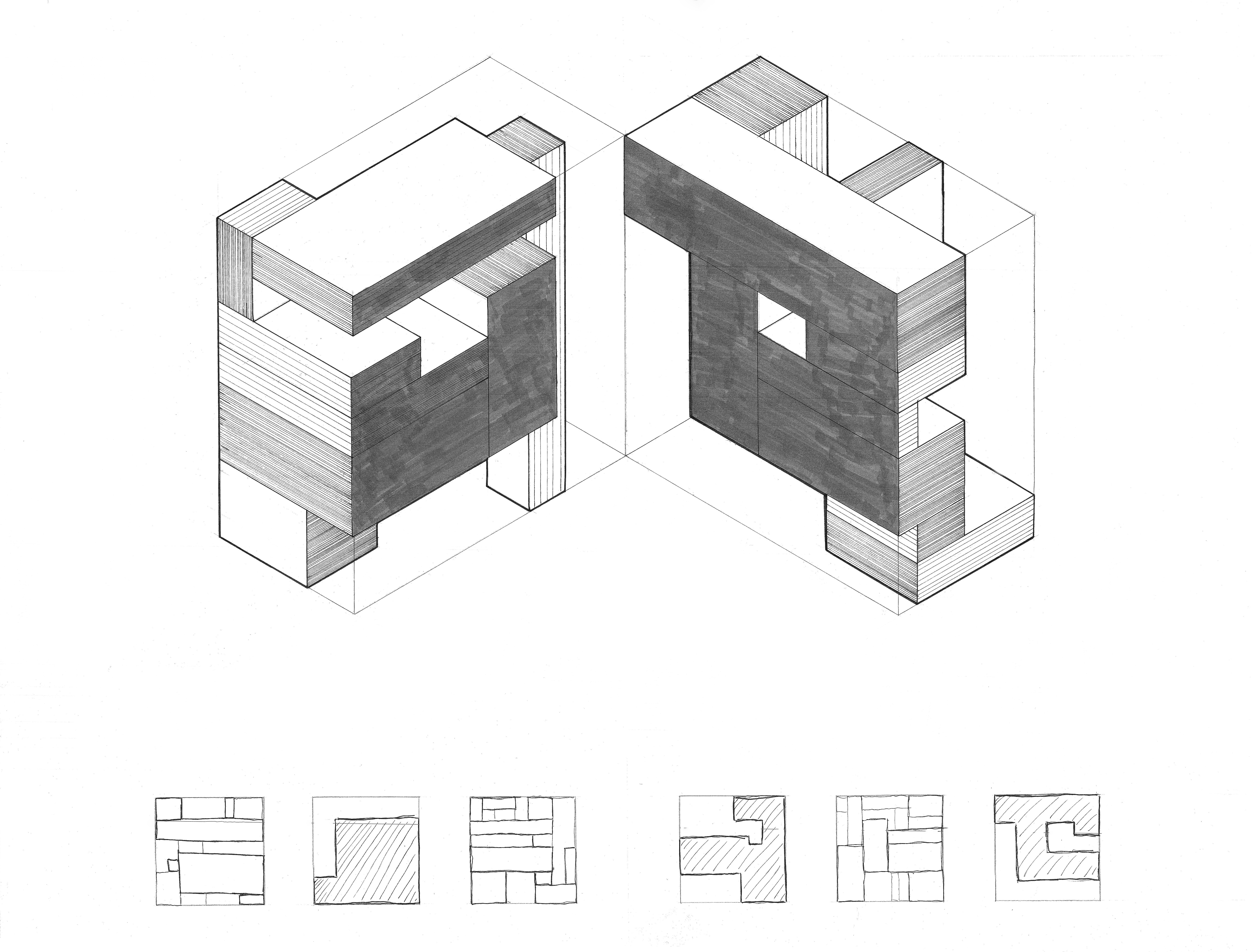 unfolded isometric section